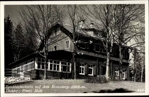 Ak Breitenstein Niederösterreich, Speckbacherhütte  auf dem Kreuzberg