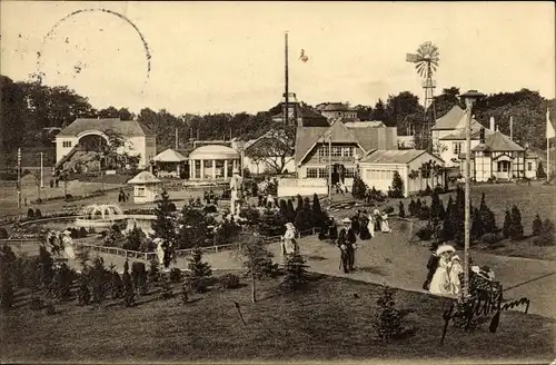 Ak Freiberg in Sachsen, Erzgebirgs Ausstellung 1912, Ausstellungsgelände, Karte Nr 8