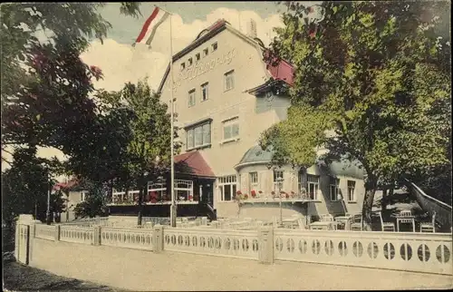 Ak Dresden Kaitz, Cafe Weinberg, Straßenpartie