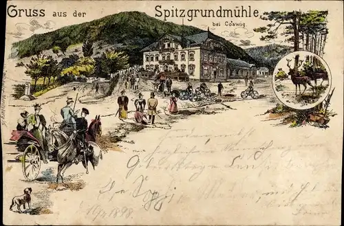 Litho Coswig in Sachsen, Spitzgrundmühle