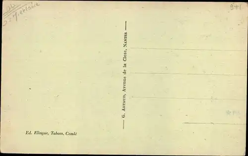 Ak Candé Maine et Loire, Route de Chateaubriand, Au Bon Coin