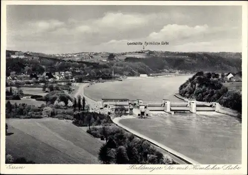 Ak Baldeney Essen im Ruhrgebiet, Gaststätte Heimliche Liebe, Baldeneyer Stausee