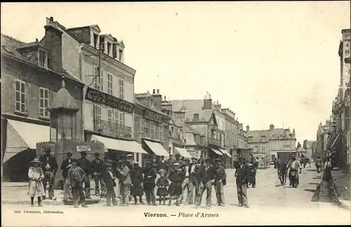 Ak Vierzon Cher, Place d'Armes