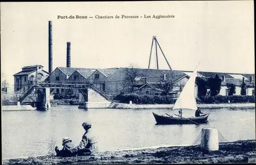 Ak Port de Bouc Bouches du Rhône, Chantiers de Provence, Les Aggloméres