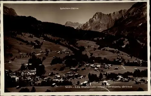 Ak Les Diablerets Ormont Dessous Kanton Waadt, Panorama