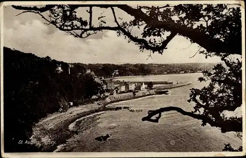 Ak Saint Aubin Jersey Kanalinseln, Blick auf den Ort