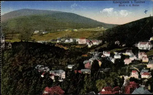 Ak Königstein im Taunus, Blick von der Ruine