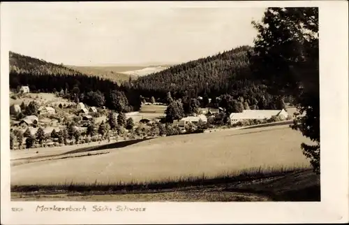 Foto Ak Markersbach Bad Gottleuba-Berggießhübel in Sachsen, Teilansicht, Umgebung