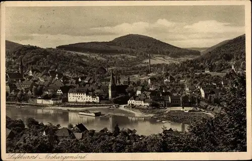 Ak Neckargemünd am Neckar, Teilansicht