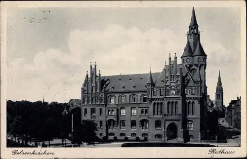 Ak Gelsenkirchen im Ruhrgebiet, Rathaus