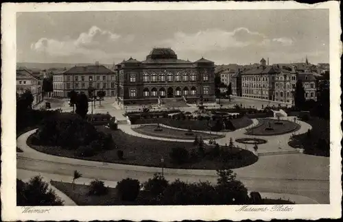 Ak Weimar in Thüringen, Museumsplatz