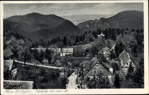 Ak Hain Oybin Oberlausitz, Fremdenhof Klette, Teilansicht