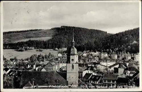 Ak Friedrichroda im Thüringer Wald, Blick vom Kurhaus nach dem Körnberg