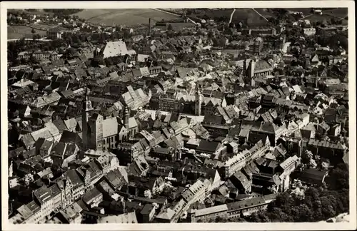 Ak Freiberg in Sachsen, Fliegeraufnahme Junkers Luftbild Nr. 1442