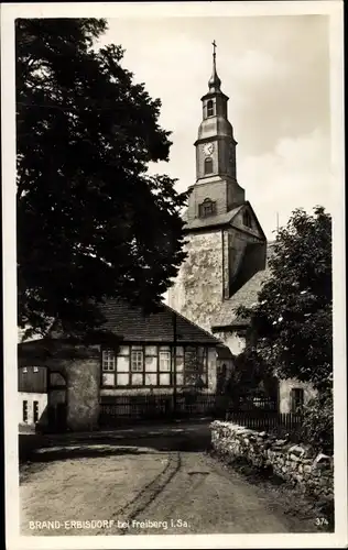 Ak Brand Erbisdorf Sachsen, Blick auf die Kirche