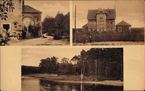 Ak Schmannewitz Dahlen in Sachsen, Landhaus "Olga" Besitzer Gustav Richter