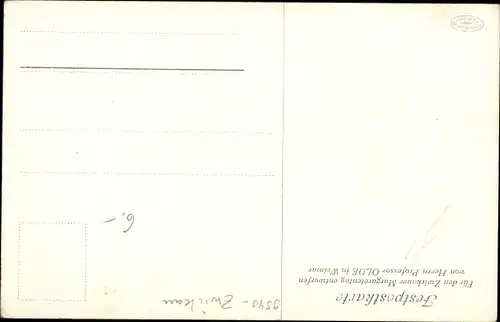 Künstler Ak Prof. Olde,Zwickau in Sachsen, Festpostkarte für den Zwickauer Margaretentag