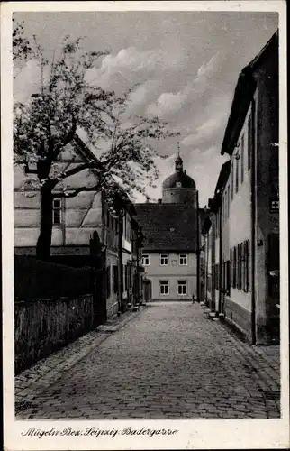 Ak Mügeln Bezirk Leipzig in Nordsachsen, Badergasse