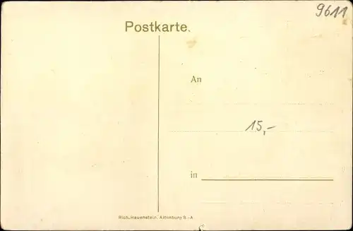 Ak Oberwiera in Sachsen, Kirche, Gasthof, Innenansicht