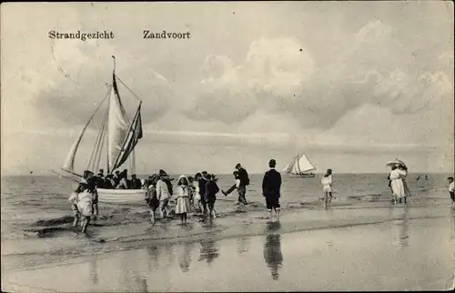 Ak Zandvoort Nordholland, Strandgezicht