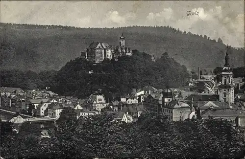 Ak Greiz im Vogtland, Gesamtansicht