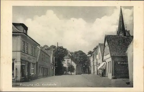 Ak Friesoythe in Niedersachsen, Blick in die Kirchstraße