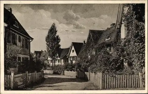 Ak Dresden Hellerau, Gartenstadt Hellerau "Am Dorffrieden"