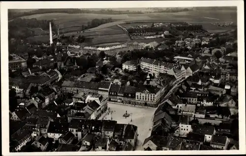 Ak Radeberg Sachsen, Markt, Fliegeraufnahme