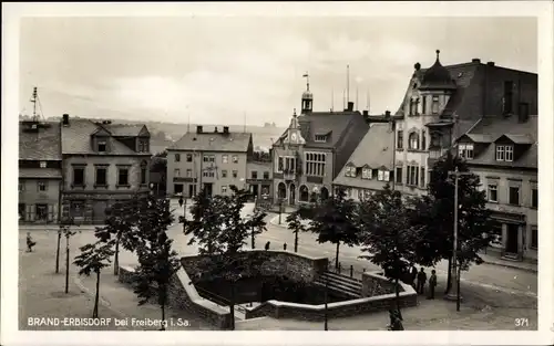 Ak Brand Erbisdorf Sachsen, Marktplatz