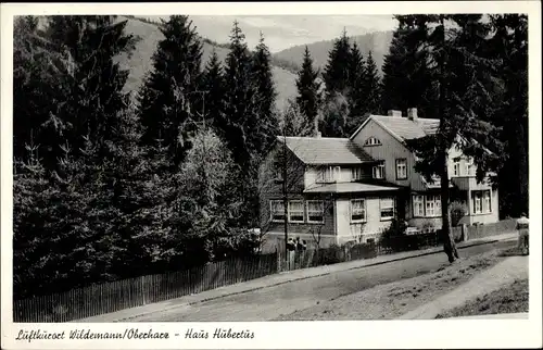 Ak Wildemann Clausthal Zellerfeld im Oberharz, Gasthaus Haus Hubertus, Spiegeltal