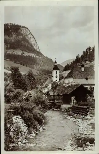 Ak Weißbach bei Lofer Salzburg, Teilansicht der Ortschaft