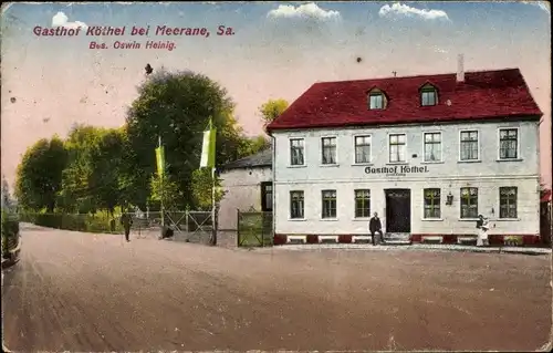 Ak Köthel bei Meerane Schönberg in Sachsen, Gasthof Köthel