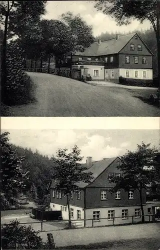 Ak Waschleithe Grünhain Beierfeld im Erzgebirge, Gasthaus Osterlamm