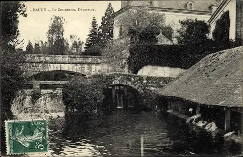 Ak Baugé Maine et Loire, La Couasnon, Deversoir