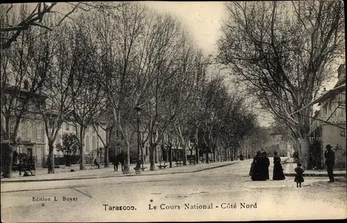 Ak Tarascon Bouches du Rhône, Le Cours Nationale