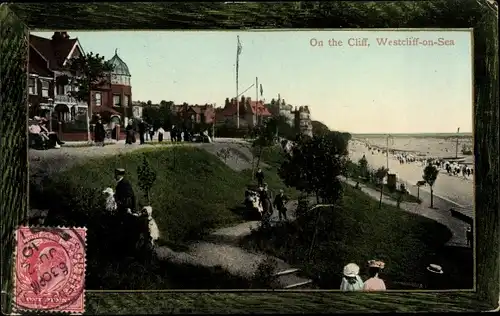 Passepartout Ak Westcliff on Sea Southend on Sea Essex England, On the Cliff