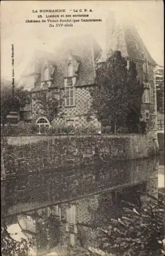 Ak Lisieux Calvados, Chateau de Victot Ponfol