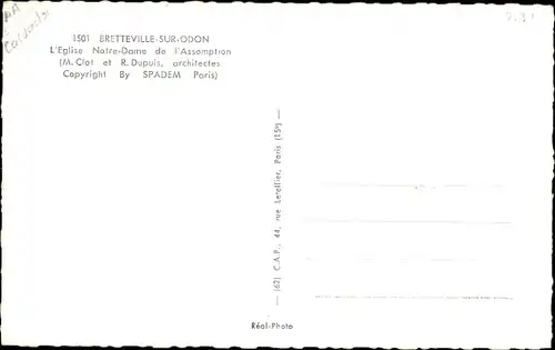 Ak Bretteville sur Odon Calvados, L'Eglise Notre Dame de l'Assomption