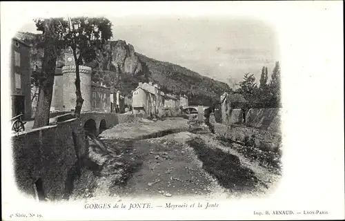 Ak Gorges de la Jonte Lozère, Meyrueis et la Jonte