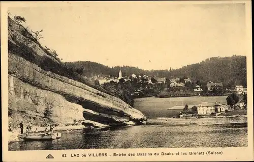 Ak Lac ou Villers Doubs, Entrée des Bassins du Doubs et les Brenets, Suisse