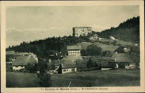 Ak Morez de Jura, St. Cergues, Teilansicht