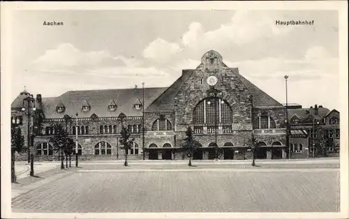 Ak Aachen in Nordrhein Westfalen, Hauptbahnhof