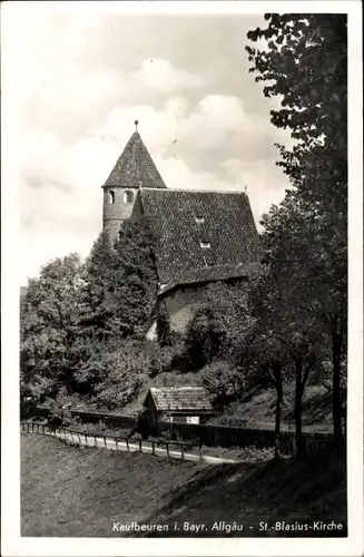 Ak Kaufbeuren an der Wertach in Schwaben, St Blasius Kirche