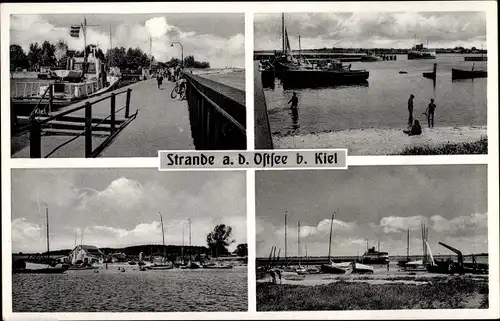 Ak Strande in Schleswig Holstein, Strand, Promenade