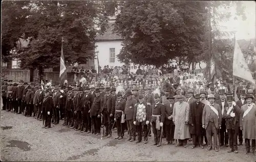 Foto Ak Menschengruppe, Festgesellschaft, Schützenfest ?