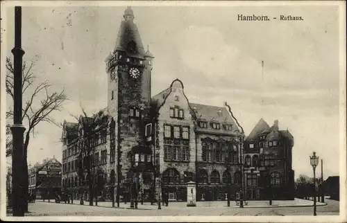 Ak Hamborn Duisburg im Ruhrgebiet, Rathaus