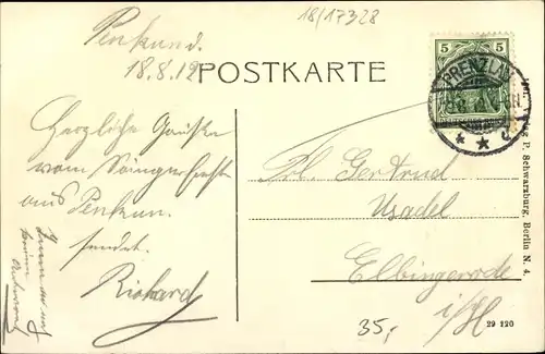 Ak Penkun Pencun in Mecklenburg Vorpommern, Hotel Kaiserhof