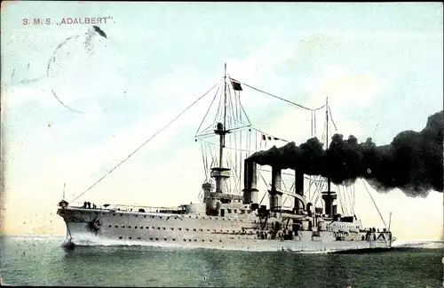 Ak Kriegsschiff S.M.S. Prinz Adalbert