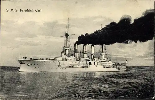 Ak Kriegsschiff S.M.S. Friedrich Carl