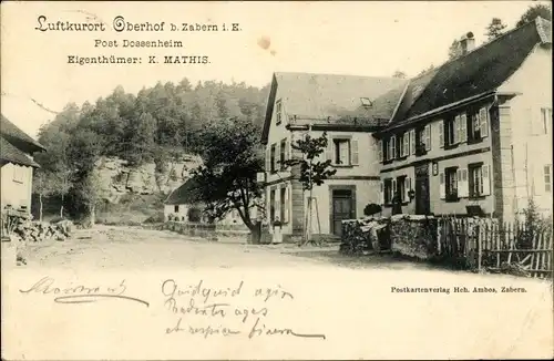 Ak Saverne Zabern Elsass Bas Rhin, Oberhof